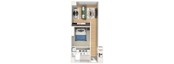A12 - The Republic - 3D floor plan