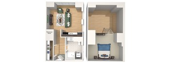 A17 - The Republic - 3D floor plan