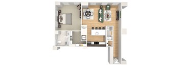 A20 - The Republic - 3D floor plan