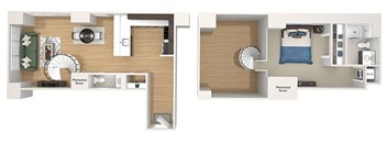 A21 - The Republic - 3D floor plan