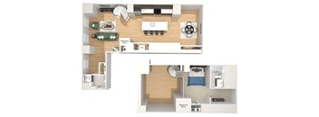 A25 - The Republic - 3D floor plan