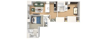 A26 - The Republic - 3D floor plan
