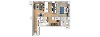 A29 - The Republic - 3D floor plan
