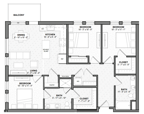 a floor plan of a home