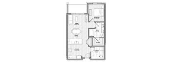 a blueprint of a floor plan of a house