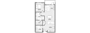 a blueprint of a floor plan of a house