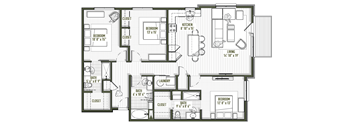 a floor plan of a house