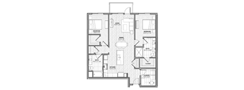 4 bedroom floor plan apartments in downtown  the link