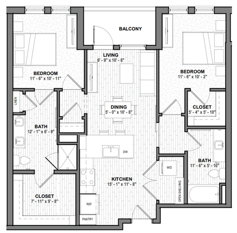 a floor plan of a house