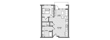 a floor plan of a house with bedrooms and a bathroom