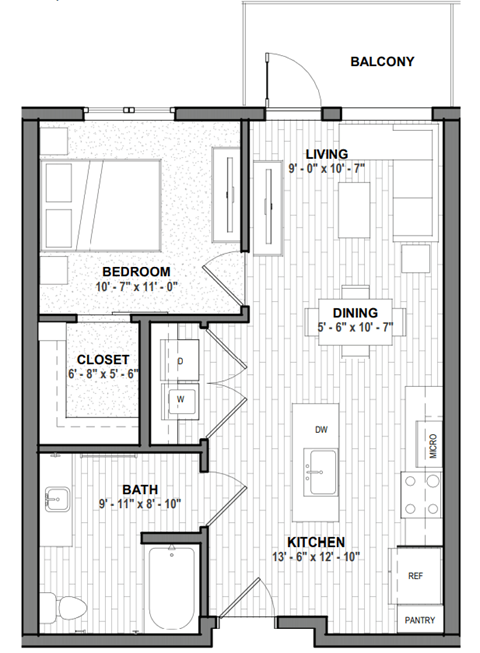 a floor plan for a small house