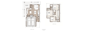A floor plan of a two-level residential property with labeled rooms.