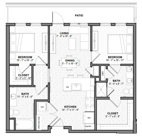 a floor plan of a home