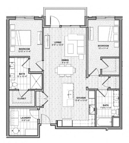 a blueprint of a floor plan of a house