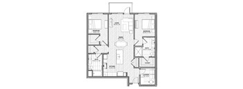 a blueprint of a floor plan of a house