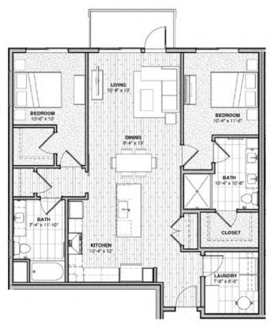a blueprint of a floor plan of a house