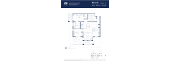 A floor plan for a residence at Waterfront Residences.