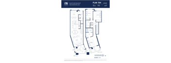 A floor plan for a building called Waterfront Residences.