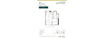 1 bed 1 bath at Uptown by Onni Apartments, Dallas, Texas