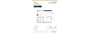 1 bed 1 bath B at Uptown by Onni Apartments, Texas