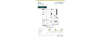 2 bed 2 bath C at Uptown by Onni Apartments, Dallas, Texas