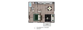 1 bed 1 bath at Central on Broadway Apartments, Apartments, Mesa, AZ