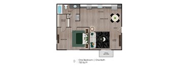 1 bed 1 bath A at Central on Broadway Apartments, Mesa, 85202