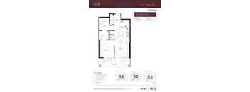 2 bed 2 bath A at Olympic + Hill Apartments, Los Angeles, California