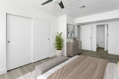 Primary Bedroom at Sonoran Flats Apartments, Phoenix, AZ