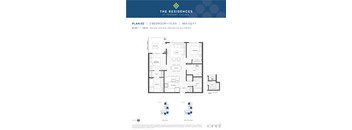 the residences plan 1 bedroom floor plans