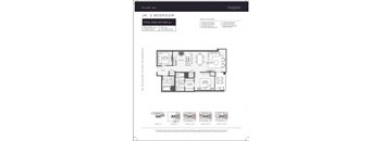 Floor plan for a junior 2 bedroom apartment.