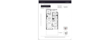 Floor plan for a junior 2 bedroom apartment.