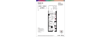 A floor plan for a convertible ONNI PULTON MARKET shows a total of 661 square feet.