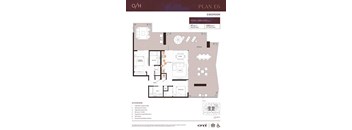 A floor plan for Plan E6, a 2 bedroom apartment, is displayed.