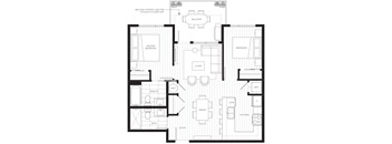 a blueprint of a floor plan of a house