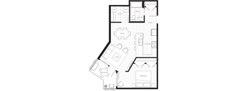 a black and white floor plan of a house