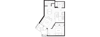 a black and white floor plan of a house