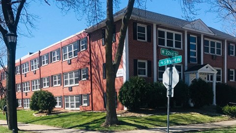 Exterior of Bryant Avenue Apartments