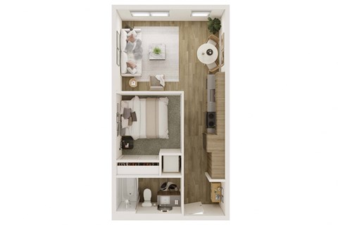 Rivulet Studio Floor Plan at Rivulet, Silverdale, 98383