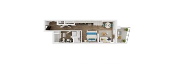 CRAFT, Studio, 1 Bath at Marina Square, Washington