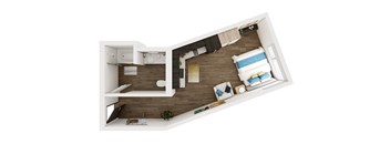 CURRENT, Studio, 1 Bath at Marina Square, Washington, 98337