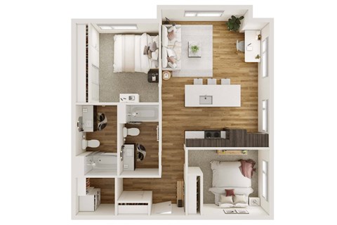 D2 Floor Plan at Rivulet, Silverdale