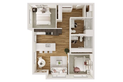 D3A Floor Plan at Rivulet, Washington