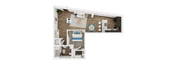 DINGHY, Live Work, Open 1 Bed, 1 Bath at Marina Square, Bremerton, Washington