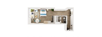 EBB, Studio, 1 Bath at Marina Square, Bremerton, WA, 98337