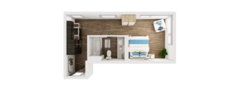 EDDY, Studio, 1 Bath at Marina Square, Bremerton, WA