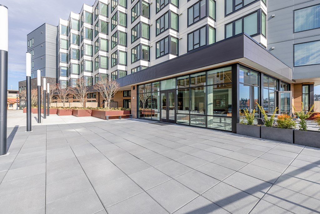 walking square for resident enjoyment at Marina Square, WA 98337