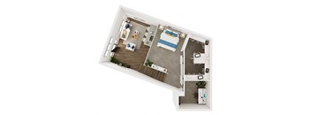 PIER, Live Work Loft, Open 1 Bed, 1 Bath L2 at Marina Square, Bremerton, WA