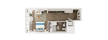 SEAGLASS, Studio, 1 Bath at Marina Square, Washington, 98337