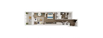 STRAIT, Studio,1 Bath at Marina Square, Washington